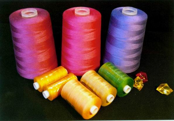 100% spun polyester sewing thread