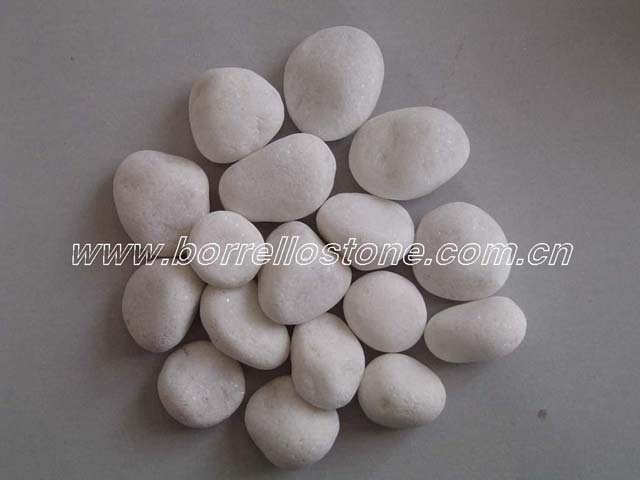 pure white Pebble,snow white Pebble, white cobble