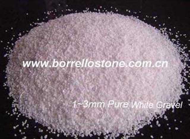 0~1mm pure white gravel, 1~2 mm pure white gravel,