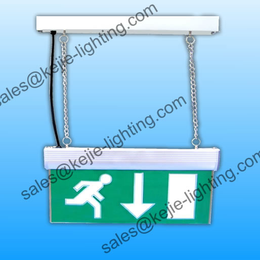 hanging blade emergency exit LED sign light 