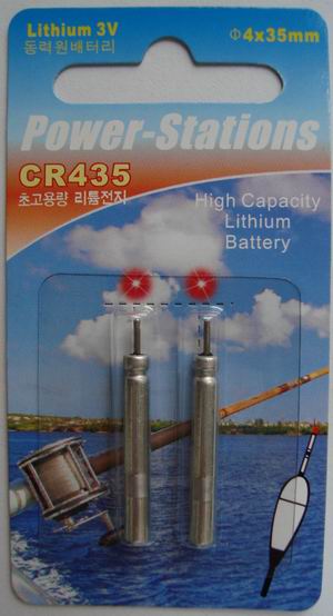 Lithium pin battery CR435