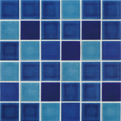 Glazed ceramic mosaic tiles