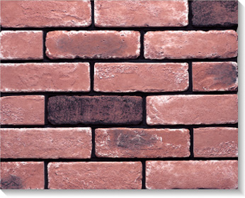 Hand 鈥搈ade archaized clay wall brick