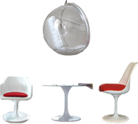 Fiberglass furniture Saarinen Tulip Arm chair