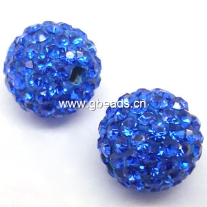   Shambala pave beads, round, 10mm, sold per pc 