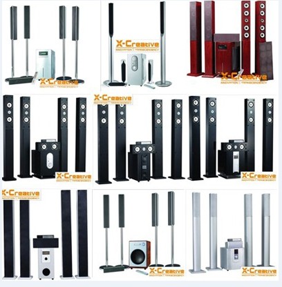 Tower home theatre speaker system column