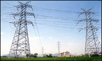 transmission line steel tower