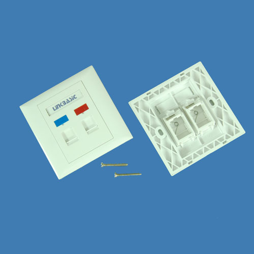 Dual Ports UK Faceplate