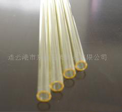 Yellow UV-stop Quartz Tube