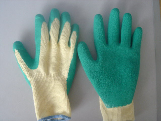 Latex coated glove