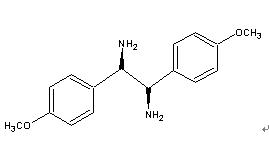 (1R,2R)-1,2-di(4'-methoxy phenyl)-1,2-diaminoethan