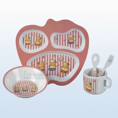 melamine kid dinner set