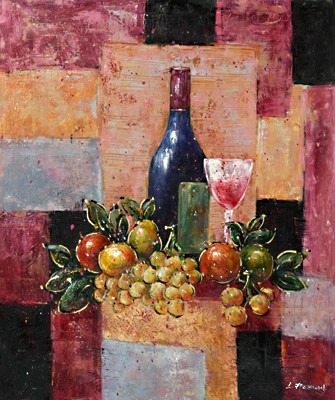 Still life oil painting