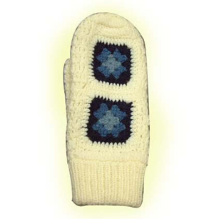 Winter knitted glove