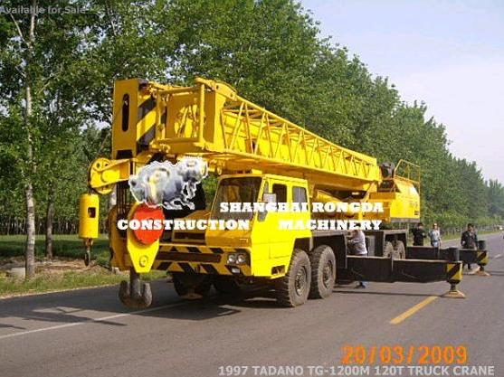 used tadano 120T crane,truck crane, moblie crane