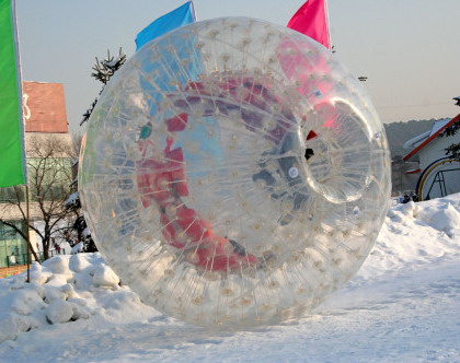 inflatable zorbing