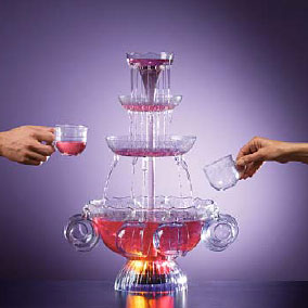 3 Tiered Lighted Party Fountain with 8 Cups