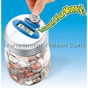 Digital Coin Counting Money Jar