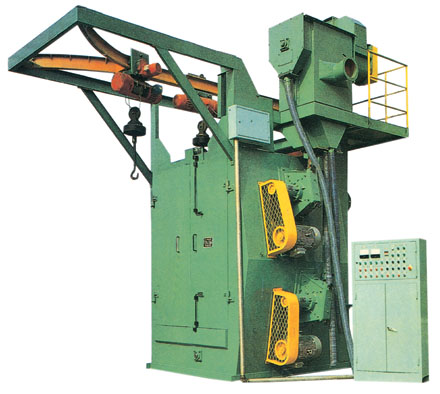 hanger type blasting machine