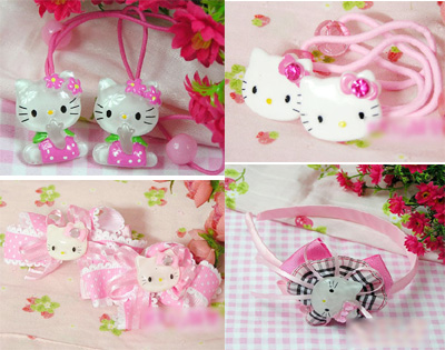 hellokitty hair accessory