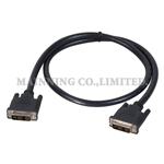 DVI-I Single Cable, 2XDVI 18+5 Plug