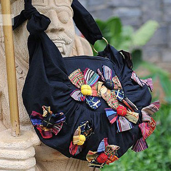 Multicolour Floral Ethnic Customs Sling Bag