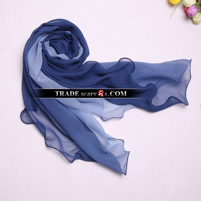 Crepe De Chine Wavy Scarves - Item Code:ECS004592