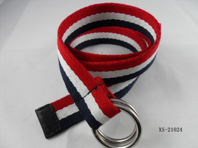 stripe canvas belt