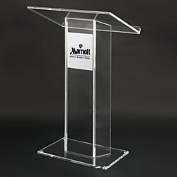 Acrylic lectern