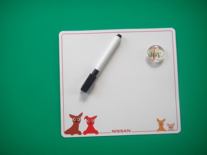 magnetic white board