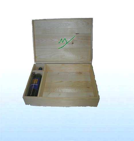 wooden wine boxes ( MY20-1002) - One bottle  wine 