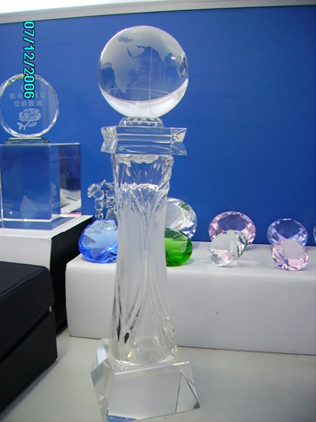 crystal trophy