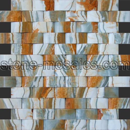 blue onyx luxury arc stone mosaics 146