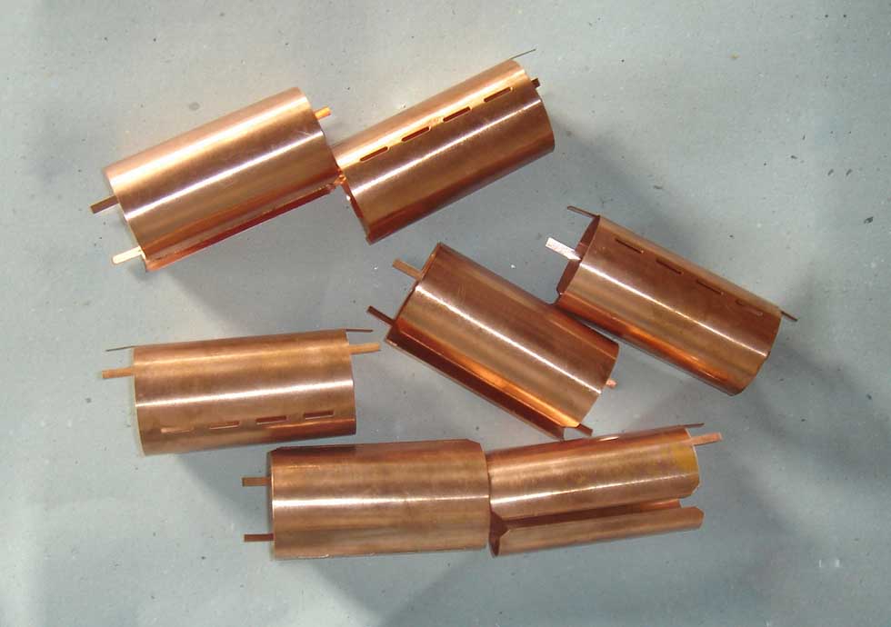 Copper stampping tubes