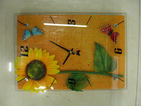 glass clock