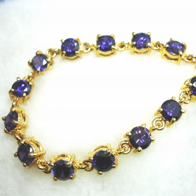 alloy bracelet with zircon