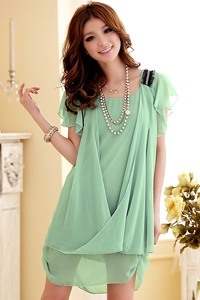 Korean Fashion Elegant Badges Dress 