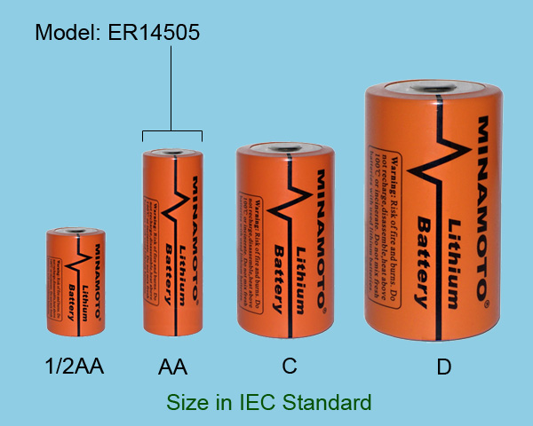 MInamoto 3.6V Lithium Battery AA size ER14505