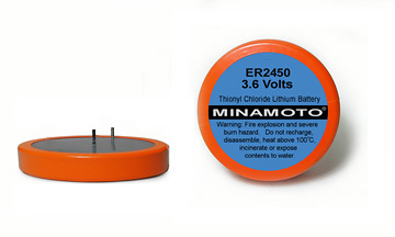 Minamoto 3.6V Lithium Button Cell ER2450 TLH2450