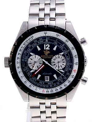 Breitling / 50th Anniversary Black Dial (6, 9) SS 