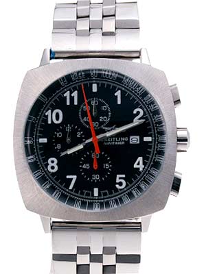 Breitling / Brushed Steel Series Breitling Triple 