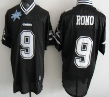 NFL jerseys Dallas Cowboys 9 Romo Black With 50th 