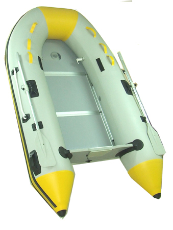 inflatable boat with plywood floor