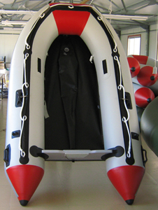 inflatable boat with plywood floor