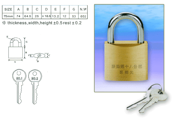 DOUBLELOCKING PADLOCK 