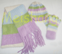 Knitted Scarf,Beanie,Glove