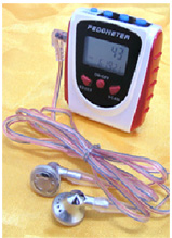 Pedometer with radio