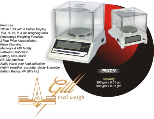 'GILL' Electronic weighing scales