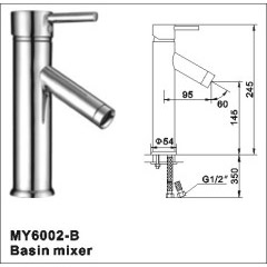 Brass Single Lever Basin Mixer