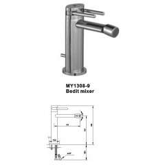 Two Handle Bidet Faucet